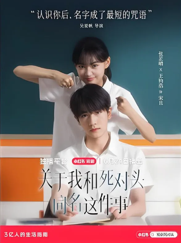 关于我和死对头同名这件事海报